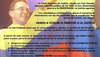 Iniciativa ciudadana presenta tutela contra la Corte Suprema de Justicia