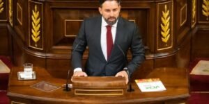 Santiago Abascal (Vox), contra el consenso del NOM: «Es escandaloso que los países occidentales financien políticas tendentes a destruir la familia, a fomentar el aborto o la pederastia y a introducir métodos de imposición ideológica»