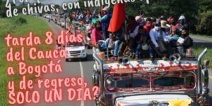 La minga salió corriendo de Bogotá. ¿Por qué?