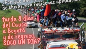 La minga salió corriendo de Bogotá. ¿Por qué?