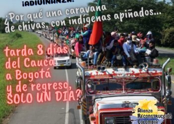 La minga salió corriendo de Bogotá. ¿Por qué?