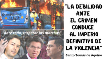 Declaraciones de Claudia Lopez prueban su complicidad con escalada vándalo-terrorista y con bloqueo de suministros vitales a millones de bogotanos