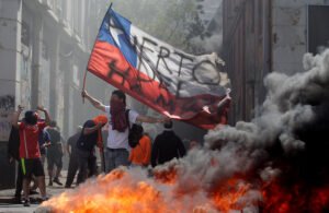 Vandalismo durante paro portuario en Valparaiso