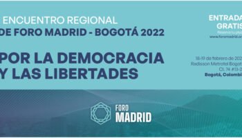 Colombia será sede del I Encuentro Regional ‘Por la democracia y las libertades’