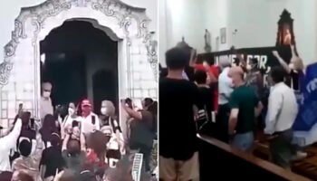 Militantes de izquierda tomaron una Iglesia en medio de protestas: Bolsonaro ordenó que sean detenidos