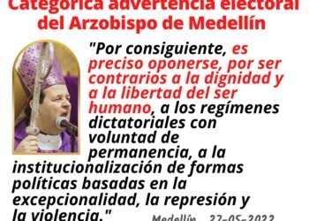 Categórica advertencia electoral del Arzobispo de Medellín