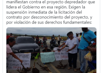 Anticipo del sarampión de bloqueos a proyectos que acarrearía aprobación del tratado de Escazú: comunidades se oponen al proyecto del canal del Dique
