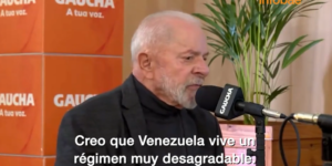 Lula da Silva: “Creo que Venezuela tiene un régimen autoritario y muy desagradable”