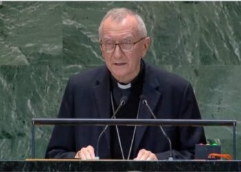 Secretario de Estado vaticano, Pietro Parolin, en la ONU… por si no había quedado claro: la Iglesia se opone a que cada uno pueda elegir su sexo, porque el género se basa en la identidad biológica