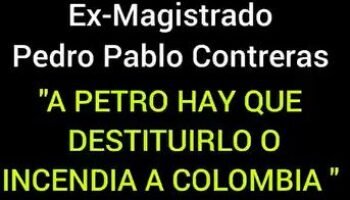 A Petro se lo destituye , o incendia a Colombia !