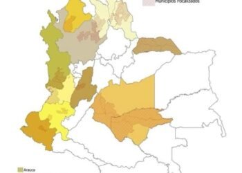 Mapa del conflicto armado en Colombia