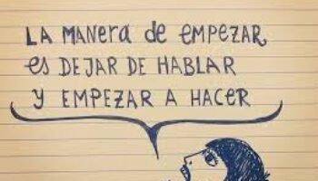Menos hablar y más hacer