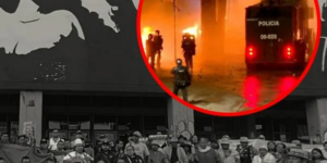 Así fue el caos en Universidad Nacional con la llegada de la Minga; incendios y disturbios