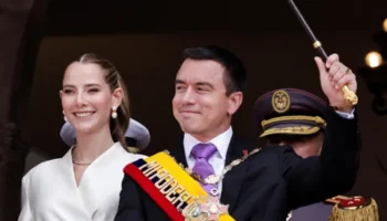 Noboa aseguró en su posesión que no habrá tregua contra la delincuencia en Ecuador