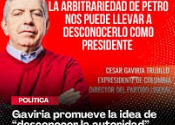 Hay que desconocer a Petro