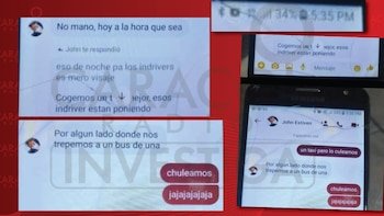 Los presuntos delincuentes dan a