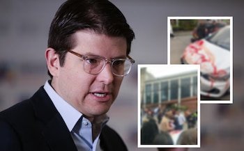 El candidato estaba en un