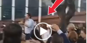 Momento preciso del horroroso atentado