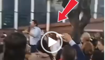 Momento preciso del horroroso atentado