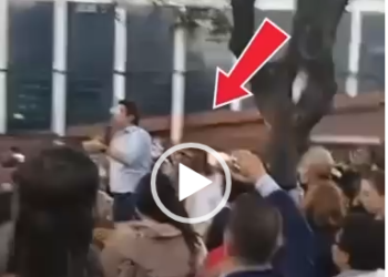 Momento preciso del horroroso atentado