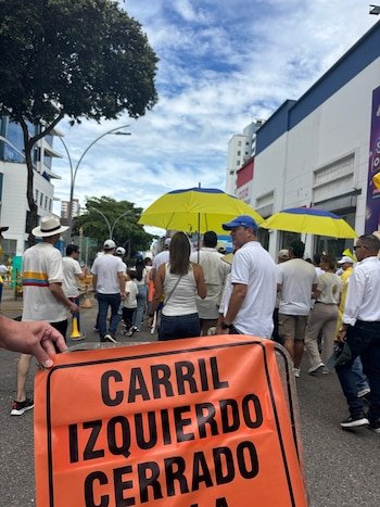 Durante la 'Marcha del silencio'