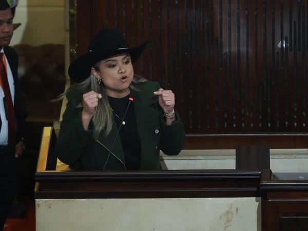 Entre gritos de 'mentiroso' Petro abandonó el Congreso