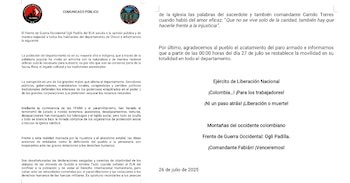 Por medio de este comunicado,