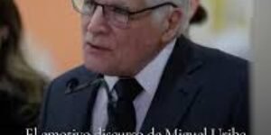 Las cinco frases más duras del discurso del papá de Miguel Uribe Turbay en el sepelio