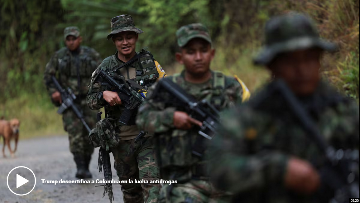 Trump descertifica a Colombia en la lucha antidrogas