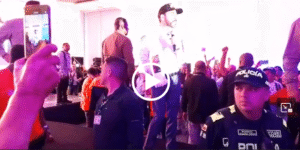 Abelardo en el Auditorio de la Central Mayorista.