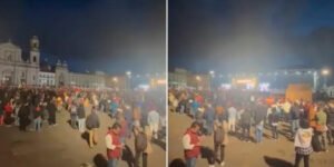 No la llenó: así se vio la Plaza de Bolívar, en Bogotá, tras convocatoria de Petro en apoyo a la Constituyente