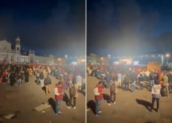 No la llenó: así se vio la Plaza de Bolívar, en Bogotá, tras convocatoria de Petro en apoyo a la Constituyente