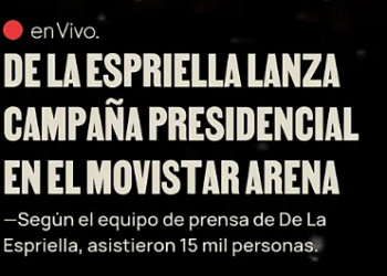 De La Espriella lanzó campaña presidencial en el Movistar Arena de Bogotá