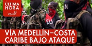 Volaron con explosivos la vía Medellín-Costa Atlántica: autoridades restringieron el paso por el enorme cráter