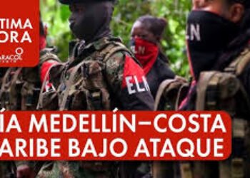 Volaron con explosivos la vía Medellín-Costa Atlántica: autoridades restringieron el paso por el enorme cráter