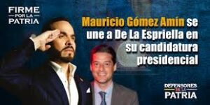 Mauricio Gómez Amín se retira de la contienda presidencial y se une a la campaña de Abelardo de la Espriella