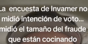 La encuesta Invamer no midió intención de voto