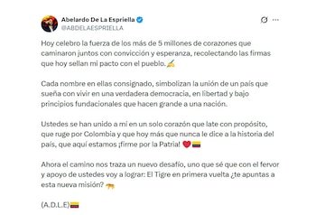 Abelardo de la Espriella festejó