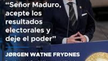 Colombian News – Formidable discurso de Jorgen Watne Frydnes contra Nicolás Maduro