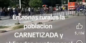 Población obligada a votar por candidato de las FARC