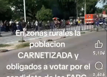 Población obligada a votar por candidato de las FARC