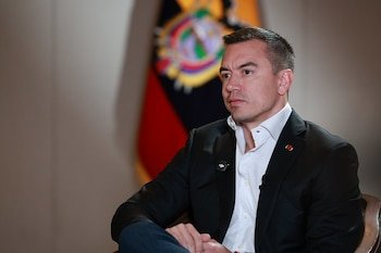 El presidente Daniel Noboa. (Isaac Castillo/Presidencia de la República)