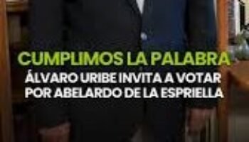 Álvaro Uribe reconoce derrota de Valencia y anuncia respaldo a de la Espriella