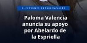 «Anuncio mi apoyo a Abelardo e invito a derrotar a Cepeda»: Paloma Valencia