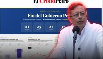 Lanzan «El CronoPetro», una web que cuenta los días que le quedan a Gustavo Petro
