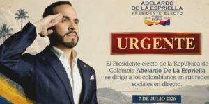 ¡ATENCIÓN! El presidente electo Abelardo De La Espriella entrega información importante para el país