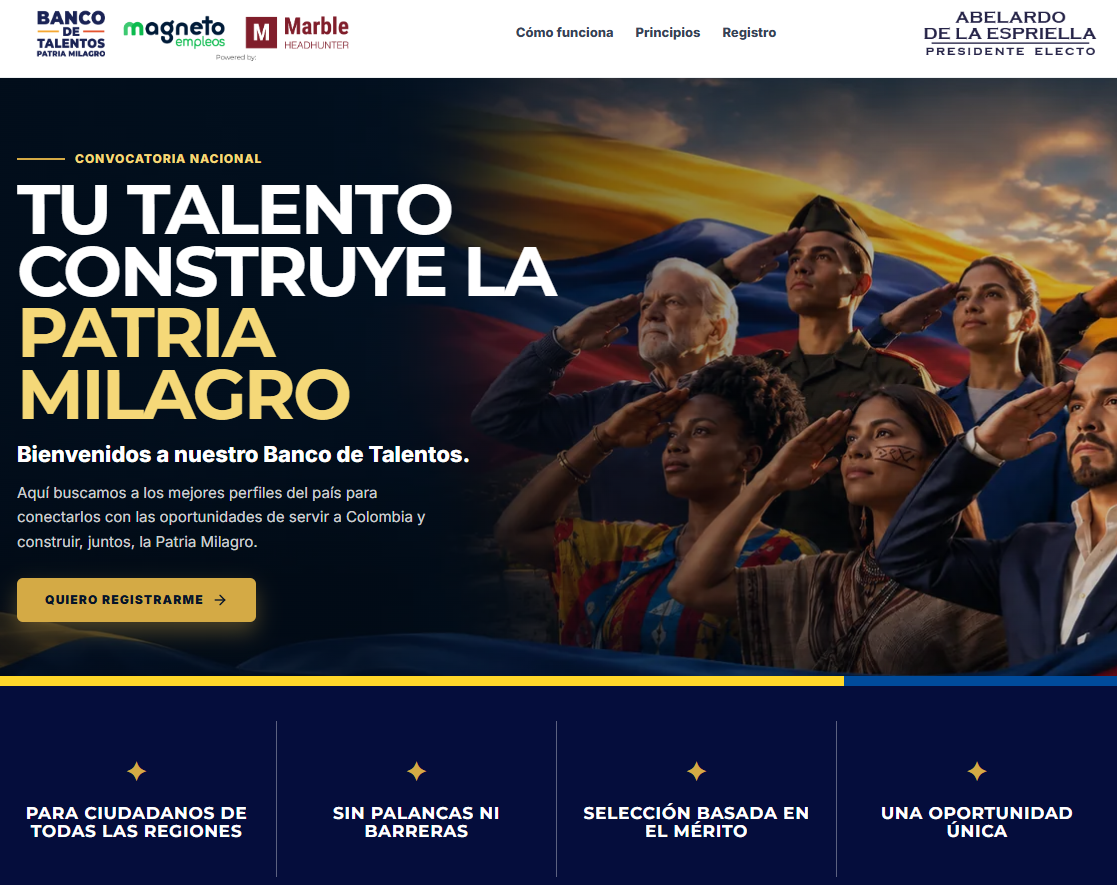Plataforma Banco de Talentos.