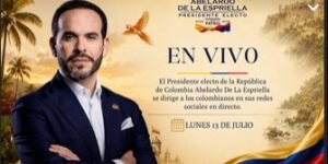 Abelardo De La Espriella hace su tercera alocución ante el pueblo colombiano