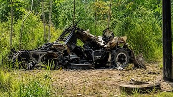 Un ataque con drones cargados de explosivos sacudió la base militar del Batallón de Ingenieros N.° 30 en Tibú, Catatumbo - crédito X
