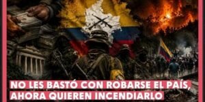 NO LES BASTÓ CON ROBARSE EL PAÍS, AHORA QUIEREN INCENDIARLO